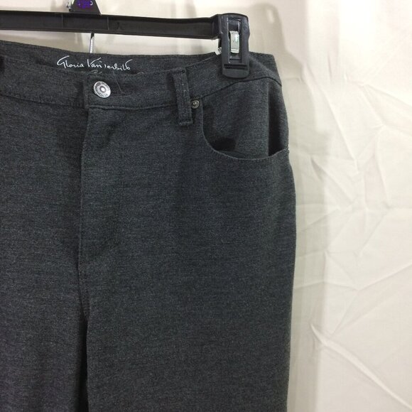 Gloria Vanderbilt Pants Stretch Knit Jeans Gray Rayon Blend Size 10 - Picture 1 of 4